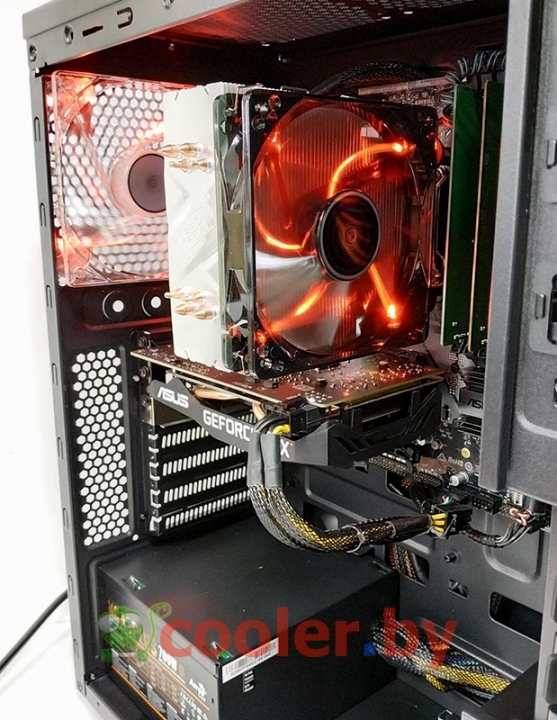 Intel Core i7-9700K и  кулер Deepcool GammaXX 400 RED